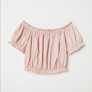 Pink Off The Shoulder Top